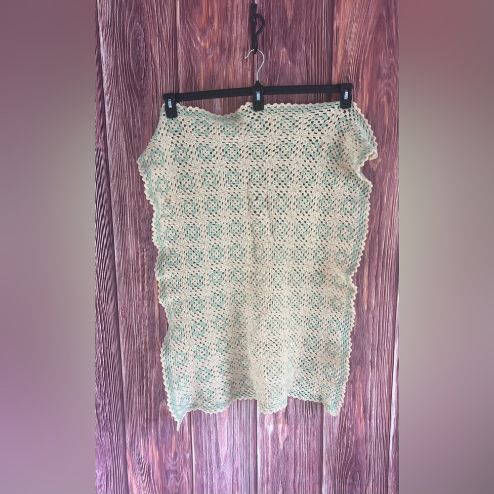 Handmade Vintage Baby Crochet Blanket
